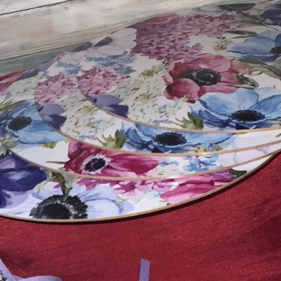 4/$20 Flowers Cork placemats & cushions - Picture 5 of 9